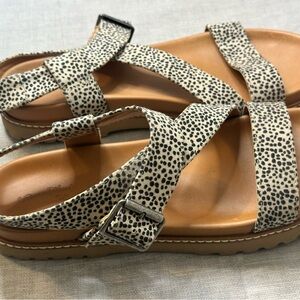 Like new Women's Leopard Print Sandals